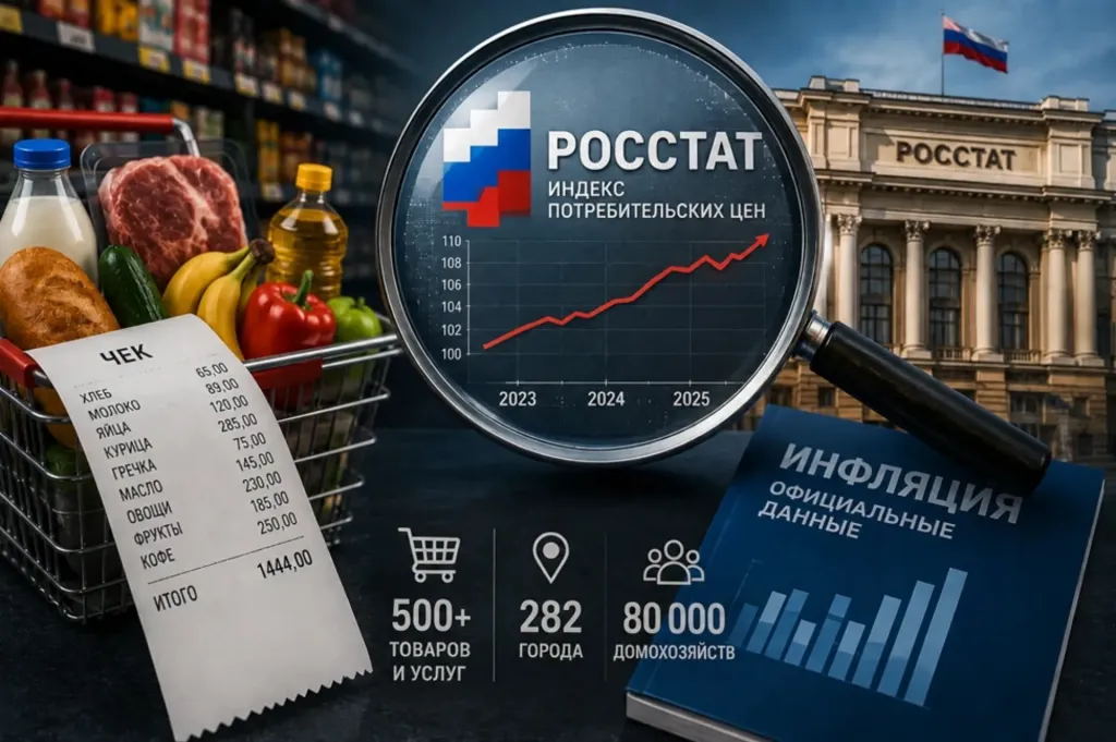 Недельная инфляция в РФ замедлилась до 0,05%