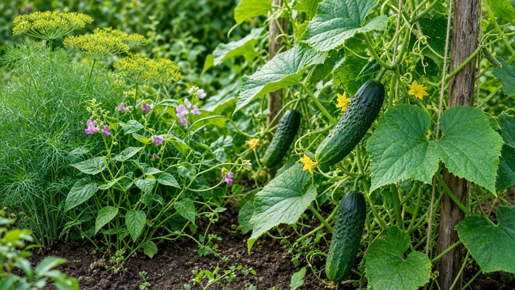 Что посадить рядом с огурцами: соседи, которые помогают и мешают