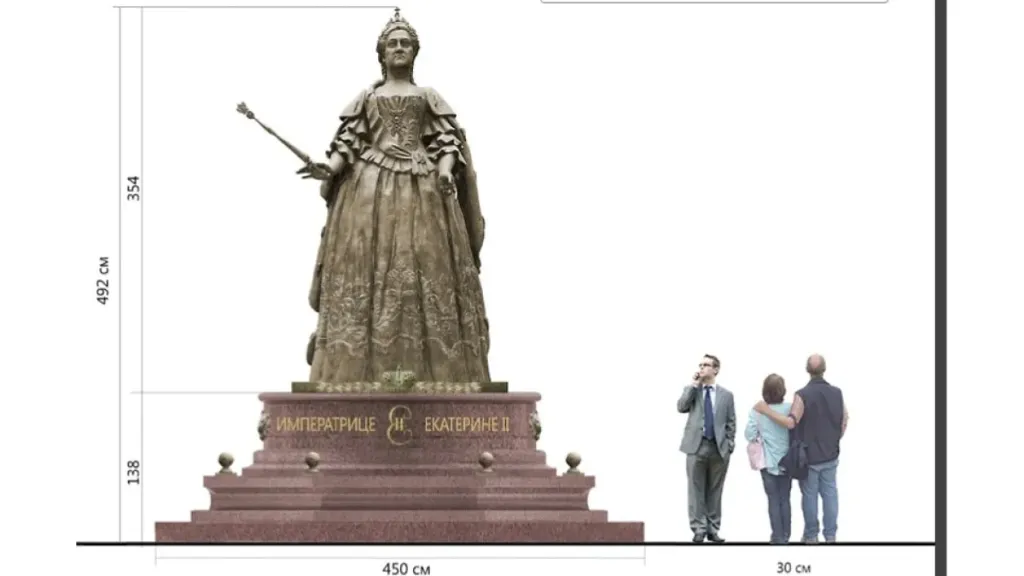 В Костроме открыли памятник Екатерине II с ошибками в тексте