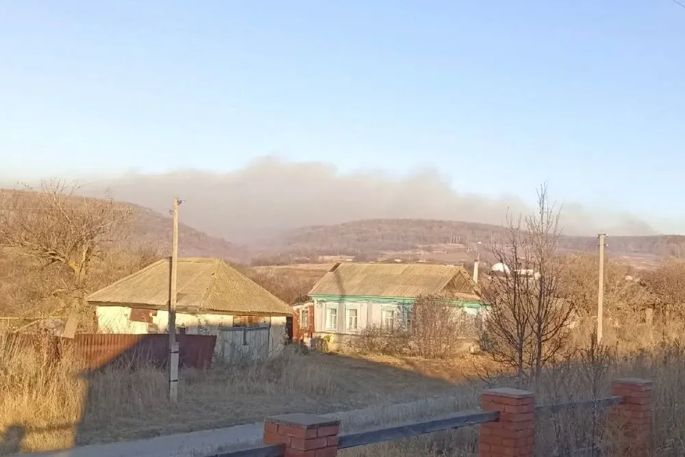 Лесной пожар под Саратовом угрожает домам села Лох